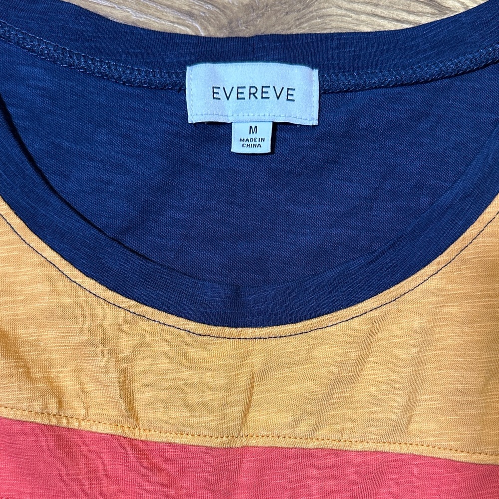 Evereve Multicolor Striped Tank Top Medium - Picture 2 of 6